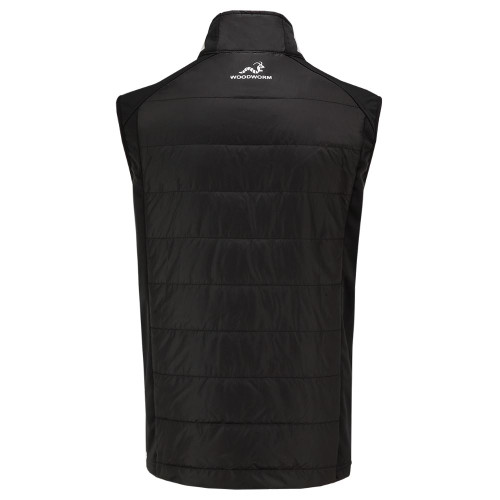 Woodworm Full Zip Padded Mens Gilet Golf Vest Black Woodworm Full Zip Padded Mens Gilet Golf Vest Black