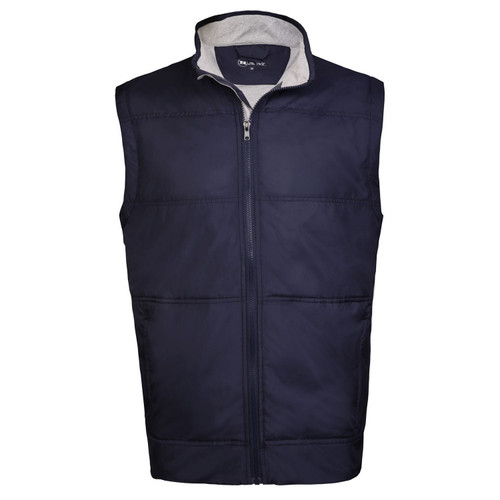 Ram Golf Full Zip Padded Gilet, Grey/Blue