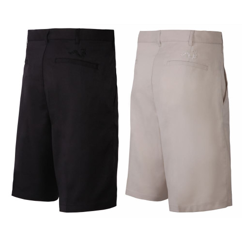 Woodworm Golf 2 Pack Mens Golf Shorts, 1 Black and 1 Beige Woodworm Golf 2 Pack Mens Golf Shorts, 1 Black and 1 Beige
