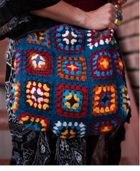 Patchwork Granny Square Bag