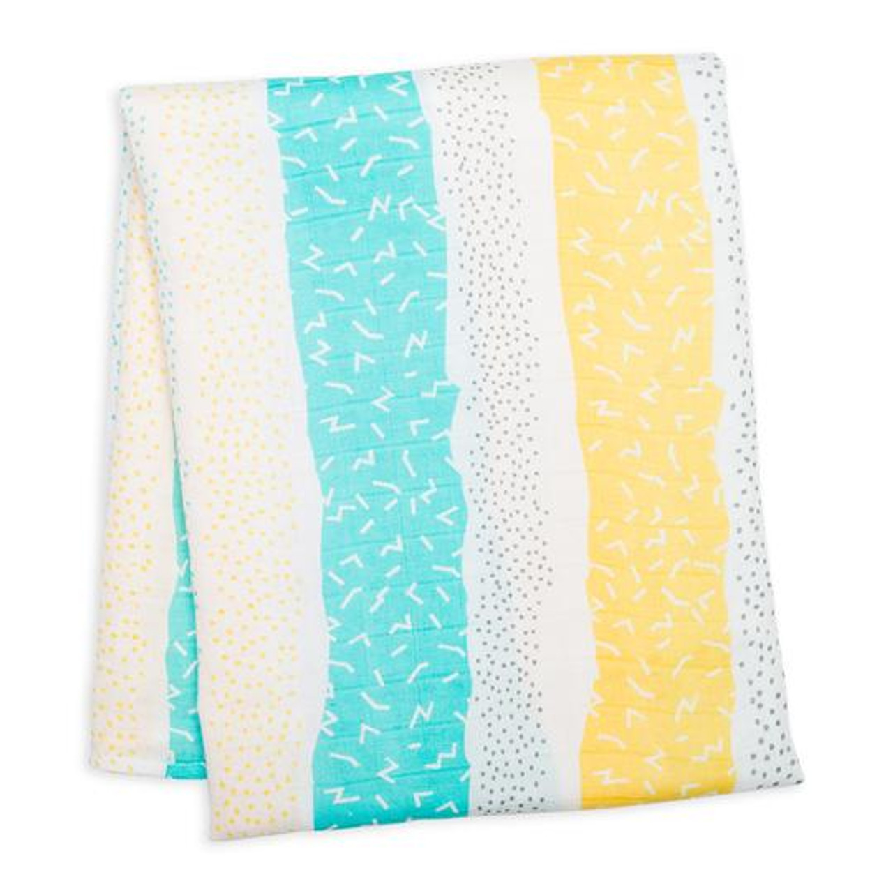 Shop Mary Meyer > Lulujo Baby > Lulujo Baby Mini Muslin cloths 3 Pack Gray  Spotted stripe
