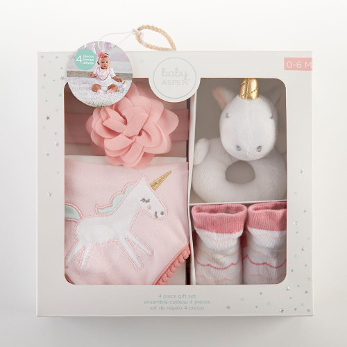 Baby Aspen Simply Enchanted 4-Piece Gift Set