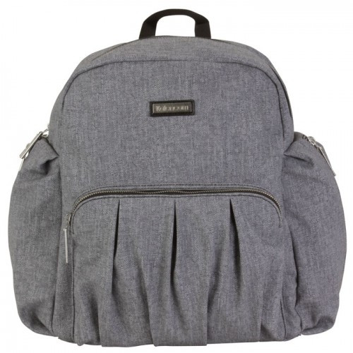 Kalencom Gray Vegan Chicago Backpack Diaper Bag