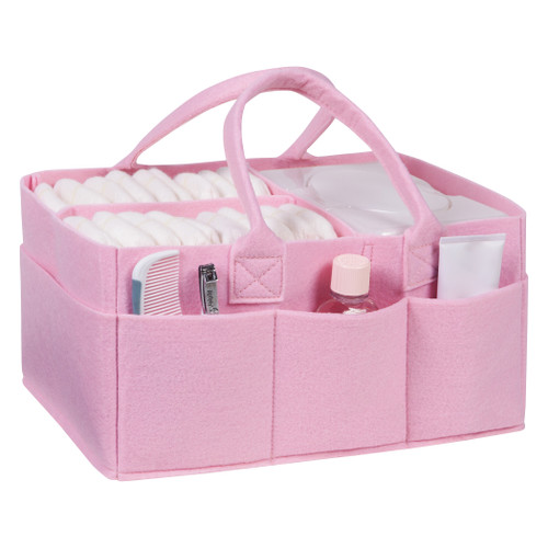 Ice Pink Felt Storage Caddy by Sammy & Lou