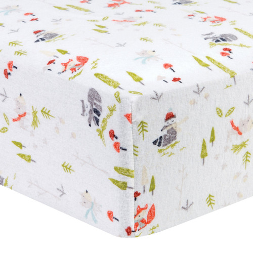 Winter Woods Deluxe Flannel Fitted Crib Sheet