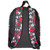 Minnie Mouse & Bows All Over Print Black and Red 16" Backpack with Front Pocket