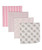 Precious Moments 4 pack Pink Flannel Receiving Blankets