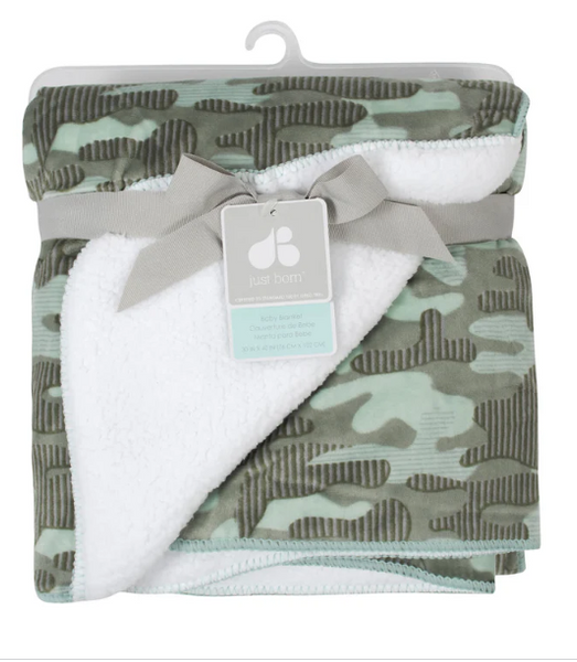 Baby Boys Camo Plush Blanket