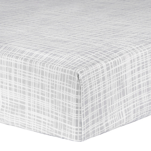 Criss Cross Deluxe Flannel Fitted Crib Sheet