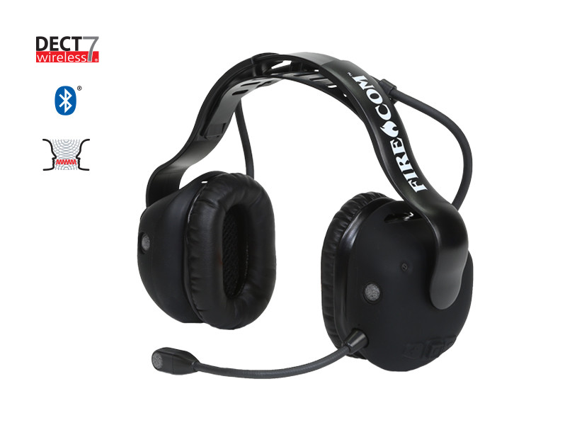 FireCom Radio Transmit Convertible DECT7 Bluetooth Headset