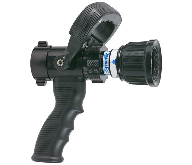 TFT Legacy #DQS40P 1" Quadrafog Nozzle with Shutoff and Pistol Grip - 5, 10, 24, 40 GPM @ 100 PSI