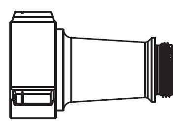 TFT Legacy 2.5" Straight Tip with 1.125" Smooth Inside Bore and 1.5" Outlet