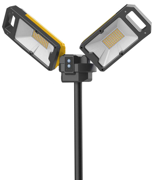 NightSearcher #5837201 Tower Pro 5K 5000 Lumen Floodlight w/ Build In ION Battery