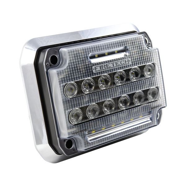 Firetech #FT-GESM Guardian Elite 7 x 9 Surface Mount 12500/20000 Lumens Scene Light w/ Gasket - Choose Bezel Color