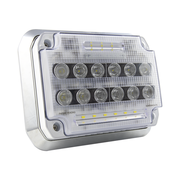 Firetech #FT-GESM Guardian Elite 7 x 9 Surface Mount 12500/20000 Lumens Scene Light w/ Gasket - Choose Bezel Color