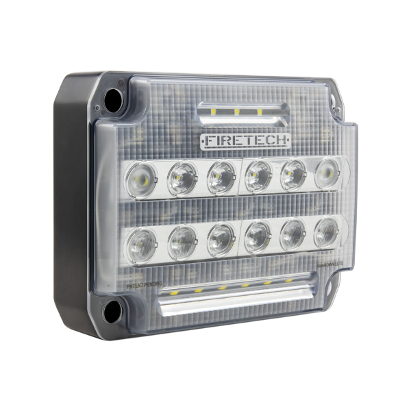 Firetech #FT-GESM Guardian Elite 7 x 9 Surface Mount 12500/20000 Lumens Scene Light w/ Gasket - Choose Bezel Color