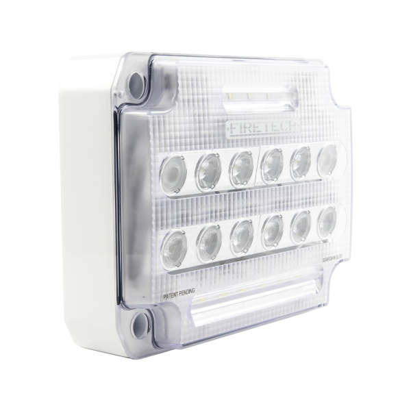 Firetech #FT-GESM Guardian Elite 7 x 9 Surface Mount 12500/20000 Lumens Scene Light w/ Gasket - Choose Bezel Color