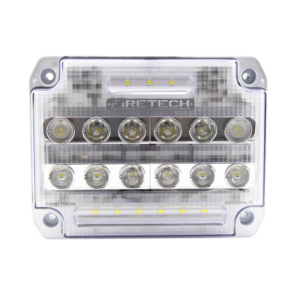 Firetech #FT-GESM Guardian Elite 7 x 9 Surface Mount 12500/20000 Lumens Scene Light w/ Gasket - Choose Bezel Color