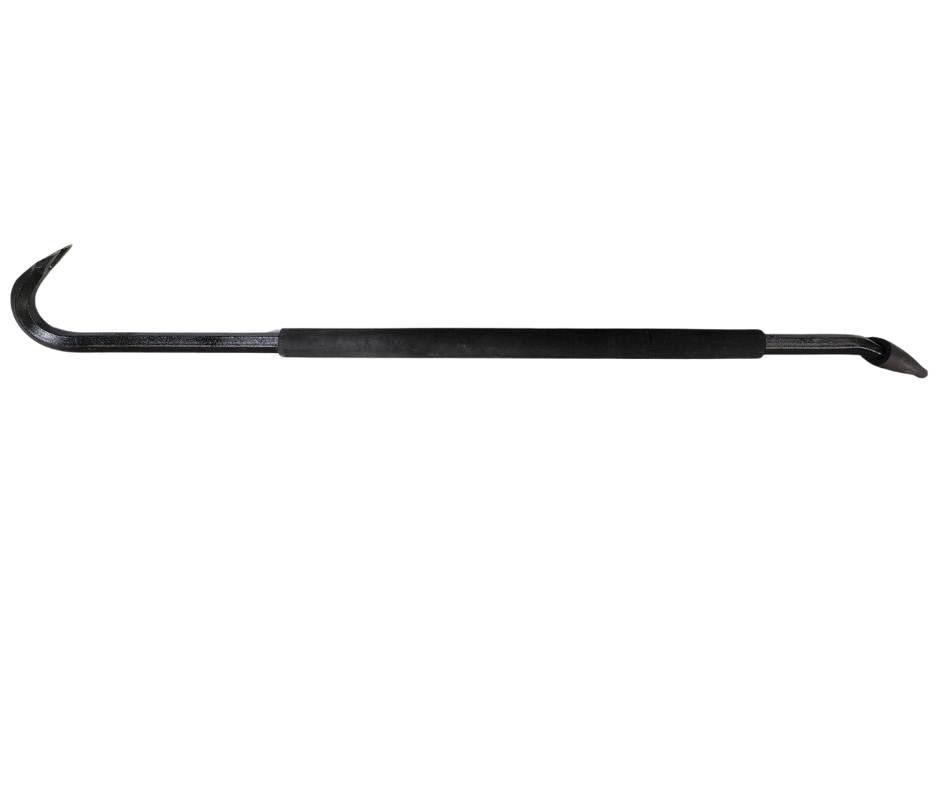 FireHooks Unlimited  # GNPB-36 FIREHOOKS 36" GOOSE NECK CROW BAR - DROP-FORGED W/ CELTEX GRIP