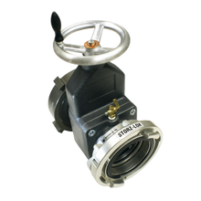 Harrington #H800-50-60NH 6" Swivel F x 5" Storz Straight Gate Valve