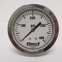 Class 1  2.5" Liquid Filled White Face Pump Panel Gauge 