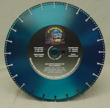 Team Equipment #PIRA-14FD 14" X 1" PIRAYA Diamond Cut-All-Blade (For Concrete, Metal & Wood)