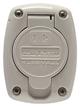Kussmaul #091-55WH Receptacle Cover For 15 & 20 Amp Super Auto Eject - White