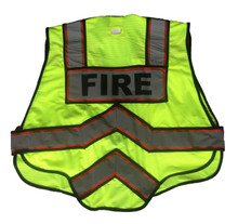 Fire Ninja Ultrabright Red Public Safety Vest - Fire