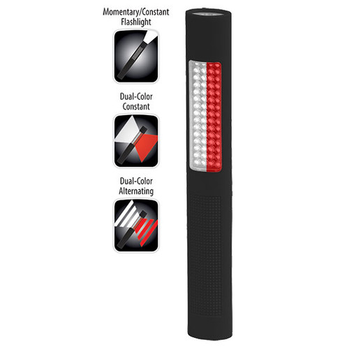 Bayco #NSP-1172 LED Alternating Red-White Floodlight and White Flashlight