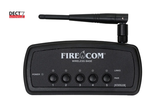 FireCom #WB505R.V2 FIRECOM WIRELESS BASE STATION ( FOR UP TO 5 POSITIONS ) WITH RADIO TRANSMIT & INTERCOM CONNECTIONS