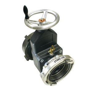 Harrington #H800-50-60NH 6" Swivel F x 5" Storz Straight Gate Valve
