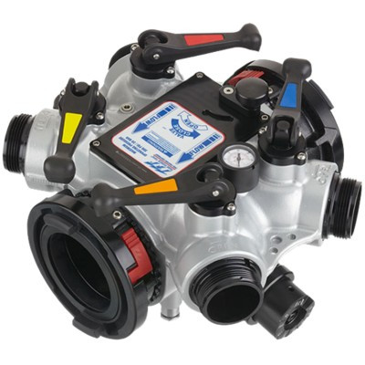 TFT Legacy 5 Way Valved Manifold - 5" Storz x 5" Storz x (4) 2.5" Quarter Turn Ball Valves with PRV