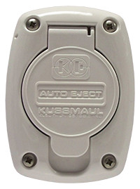 Kussmaul #091-55WH Receptacle Cover For 15 & 20 Amp Super Auto Eject - White