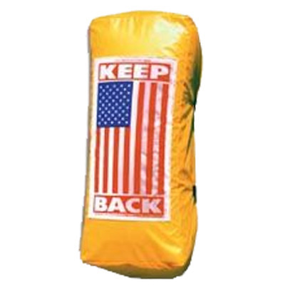 FRC #SSA100-A27 SkullSaver Ground Ladder End Cover (27H x 12W x 8D) with Verticle US Flag