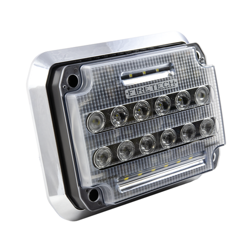 Firetech #FT-GESM Guardian Elite 7 x 9 Surface Mount 12500/20000 Lumens Scene Light w/ Gasket - Choose Bezel Color