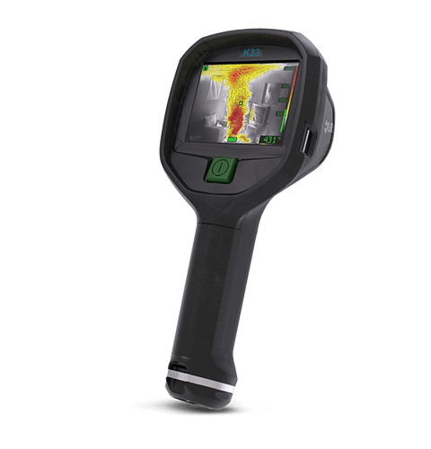 Flir #K33 Thermal Imaging Camera Kit Includes: Hard Case, Thermal Imaging Camera (TIC), (2) Li-Ion Batteries, Carabiner Strap, Retractable Lanyard, Tabletop Charger w/ Power Supply & USB Cable 