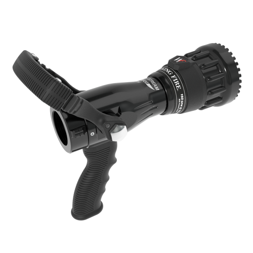 Working Fire Fixed Flow One-Piece Nozzle With Pistol Grip, Ball Valve – 150 GPM @ 75 PSI, 1.5″ NHF Rocker Swivel Inlet, Rubber Teeth