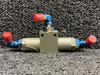 AN6277-4 (Alt: 2SV0413) Lear Jet 55 Hydraulic Shuttle Valve Assembly