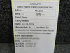 1213422-6 (Use: 1213422-16) Cessna Bulkhead Assembly (New Old Stock)