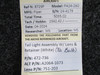 472-736 (Alt: A2064-1073) Piper PA24-260 Tail Light w Lens, Retainer (No Bulb)