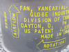 19A827 Globe Ind. Vaneaxial Fan Assembly (28V)