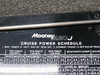 130300-501 Mooney M20J Sun Visor Set with Cruise Power Schedule
