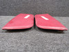 0700122-13, 0700122-12 Cessna 182P Sun Visor Set LH & RH (Minus Bracket) (Worn)
