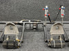 Piper Aircraft Parts 63459-019, 17000 Piper PA28-161 Toe Brake Rudder Pedal Assy w Brake Cylinders 