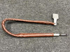 Cessna Aircraft Parts 5111508-42, 5111561-20 Cessna 414 Lower, Forward Cabin Door Cable Bracket w Cable 