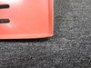 Piper Aircraft Parts 700122-535B Piper Aerostar Console Cover Panel (Red) (Worn, Cracked Edges) 