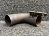 654401, 654306 Continental TSIO-360-KB Aft Exhaust Elbow RH w Tie Rod
