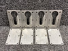 99141-003 Piper PA34-220T Center Seat Forward Leg Attach Plate Set of 4