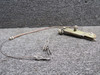 0713070-9 Cessna 172RG Parking Brake Bellcrank Assembly w Pulley & Cables (Worn)