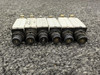 Klixon 7274-2-1, 7274-2-5 Klixon Push Circuit Breaker Set of 6 (Amps: 1, 2, 3, 5) 